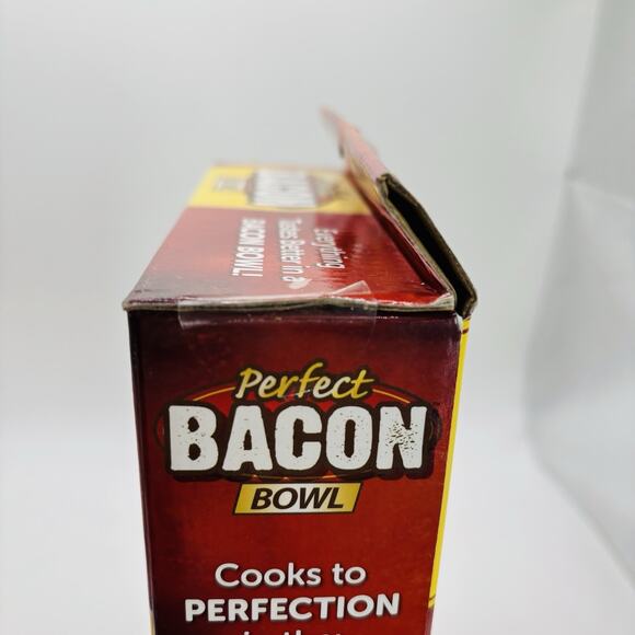 As Seen On TV Perfect Bacon Bowl 2 Bowls Included Dishwasher Safe New in Box - Picture 7 of 8